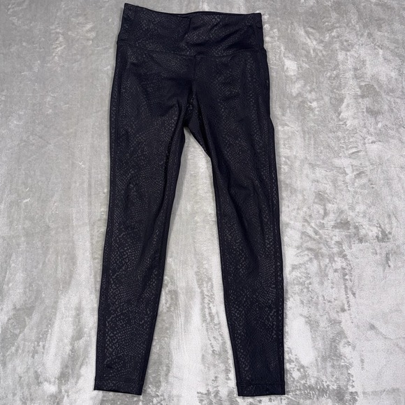 Athleta Pants - Athleta‎ Leggings Womens XS Black Snake Print Gym Athletic